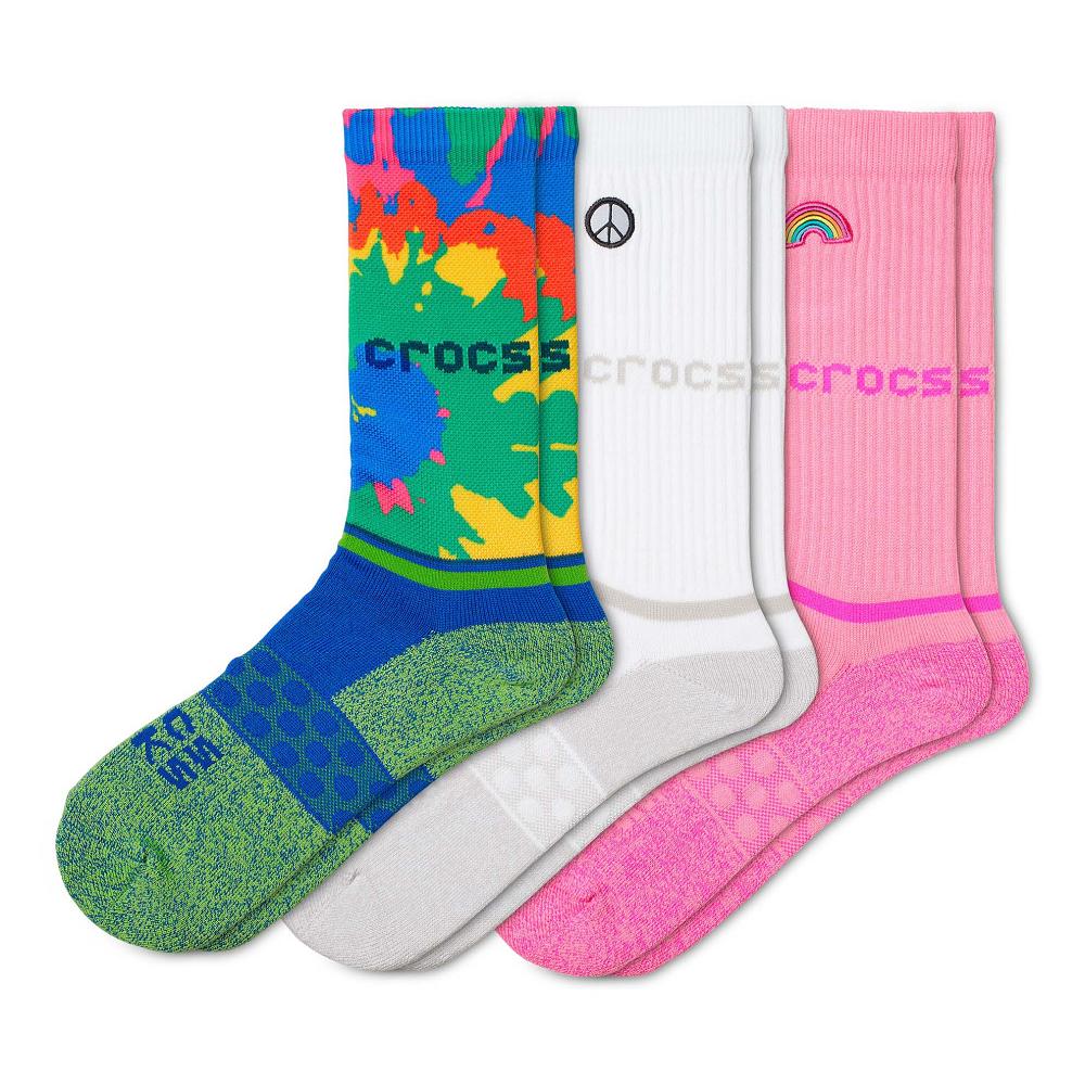 Crocs Adult Crew Graphic 3Türkiye -Pack Renkli | EZVLNC081