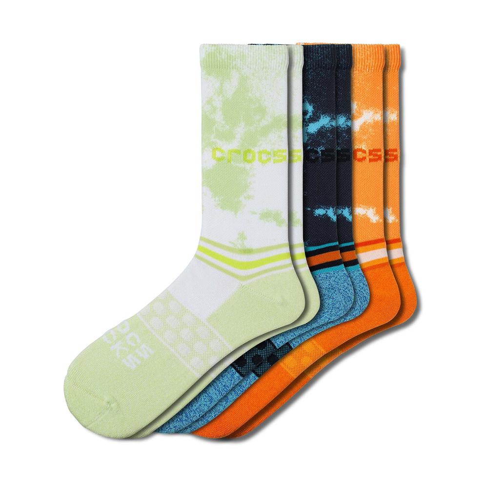 Crocs Adult Crew Seasonal Dye 3 Pack Renkli | LUSVJZ145