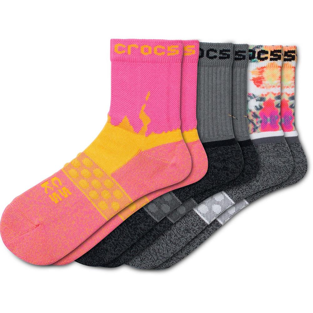 Crocs Adult Quarter 3 Pack Renkli | BQDXAG250