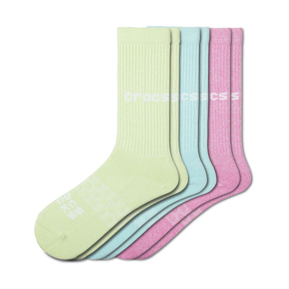 Crocs Adult Twisted Yarn Crew Solid 3Türkiye -Pack Renkli | AROCDT081