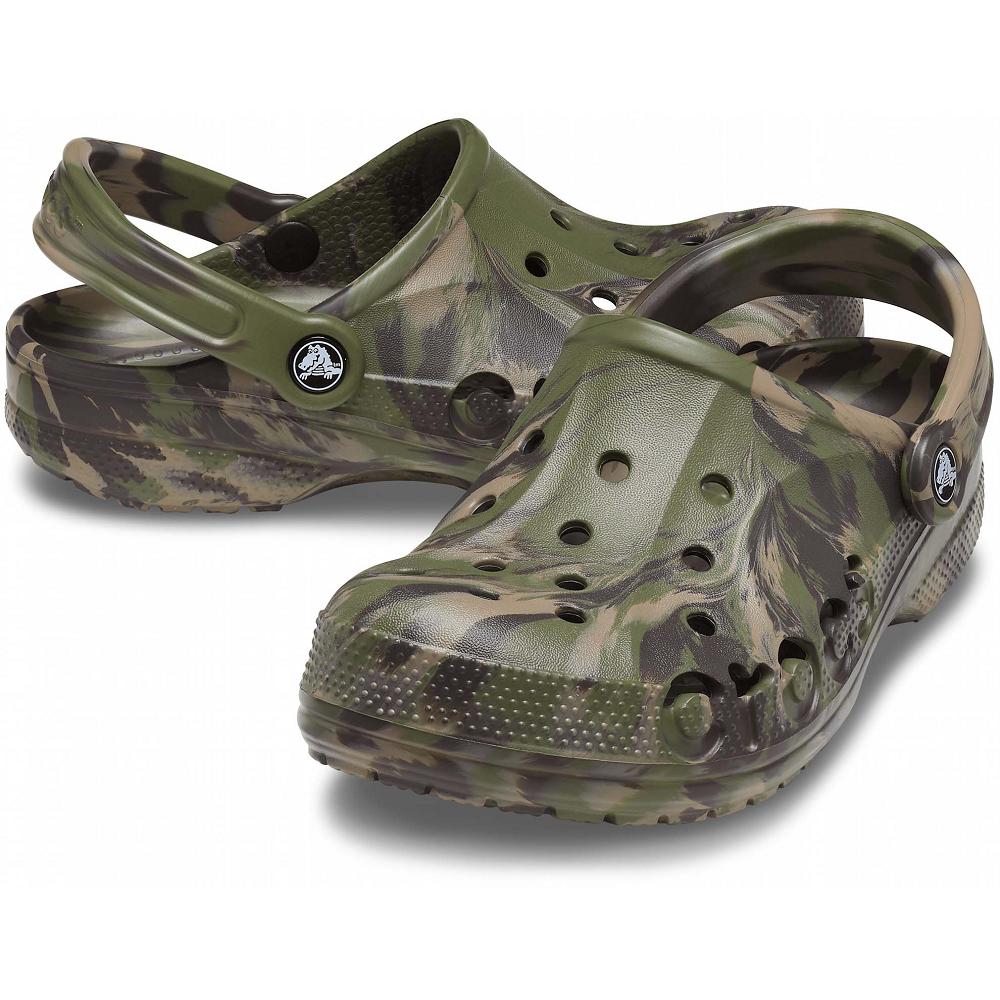 Crocs Baya Marbled Yeşil | UVEKGB251