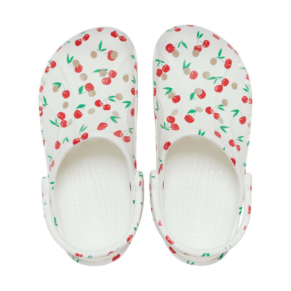 Crocs Baya Seasonal Printed Beyaz Pembe | XUVZTO704