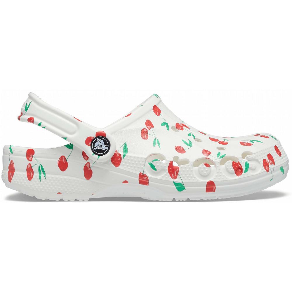 Crocs Baya Seasonal Printed Beyaz Pembe | XUVZTO704