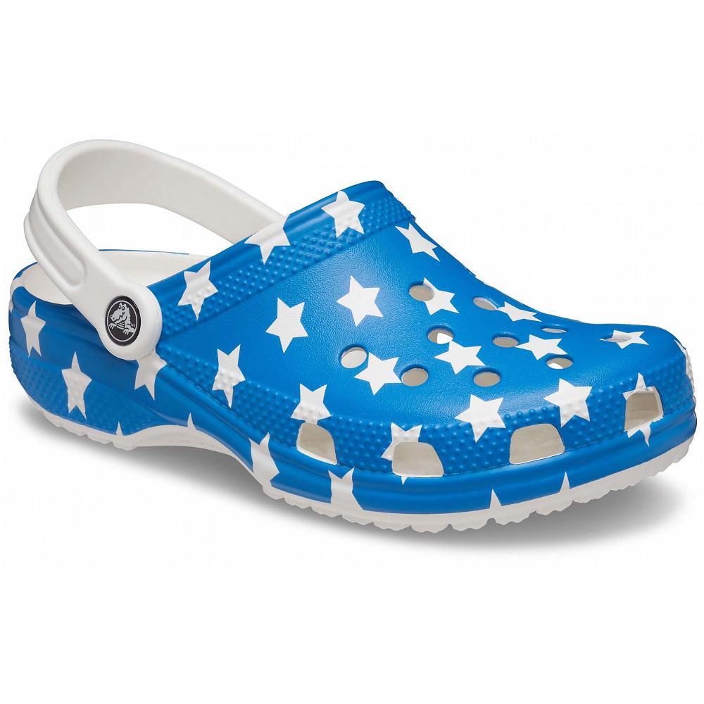 Crocs Classic American Flag Mavi | SMRTUO762