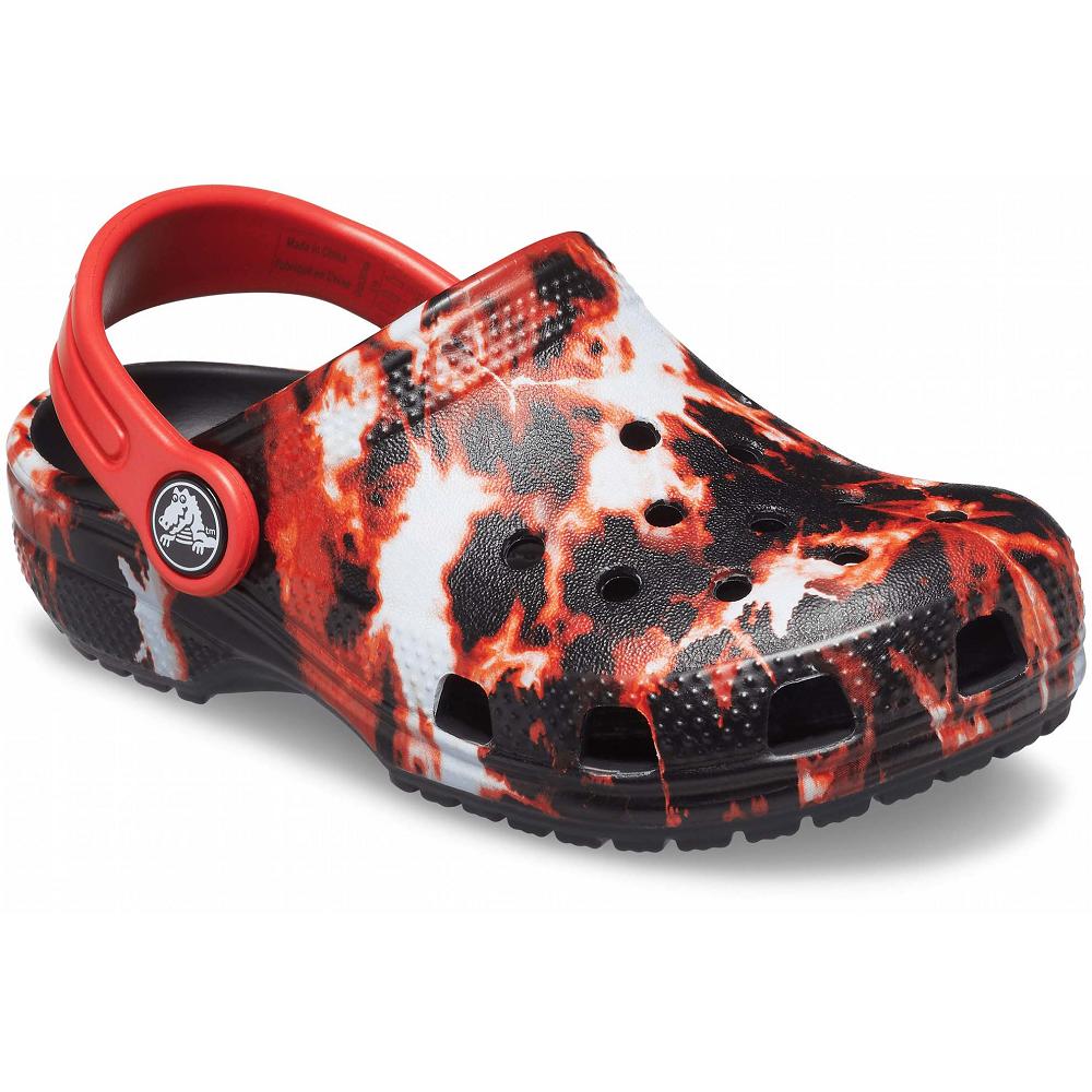 Crocs Classic Bleach Dye Kırmızı Siyah | IPSWCH051