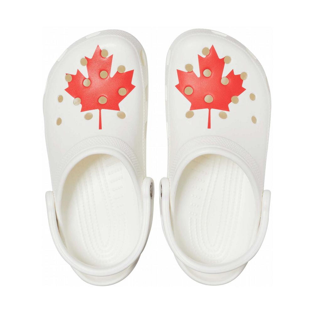 Crocs Classic Canadian Flag Beyaz | OMHLTB319