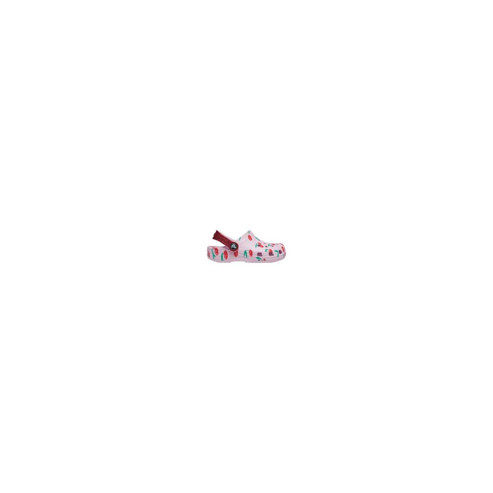 Crocs Classic Food Print Pembe | NXSUVM715