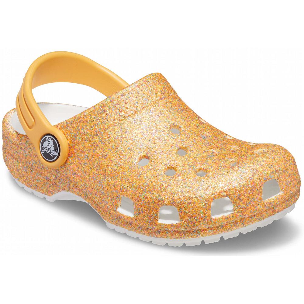 Crocs Classic Glitter Altın | CEVMHK605