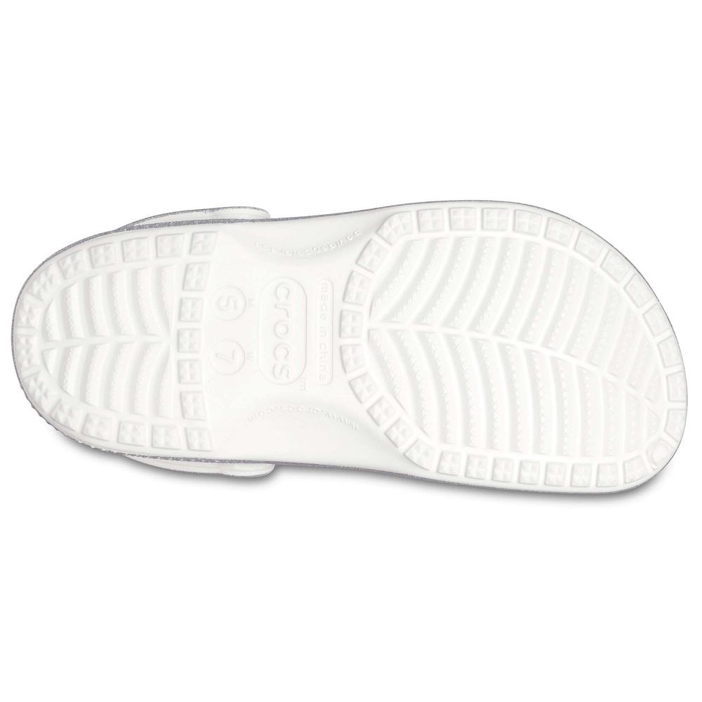 Crocs Classic Glitter Gümüş | YNRIFG489
