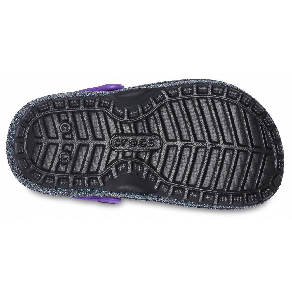 Crocs Classic Glitter Lined Zeytin Yeşili | EPMIBC325