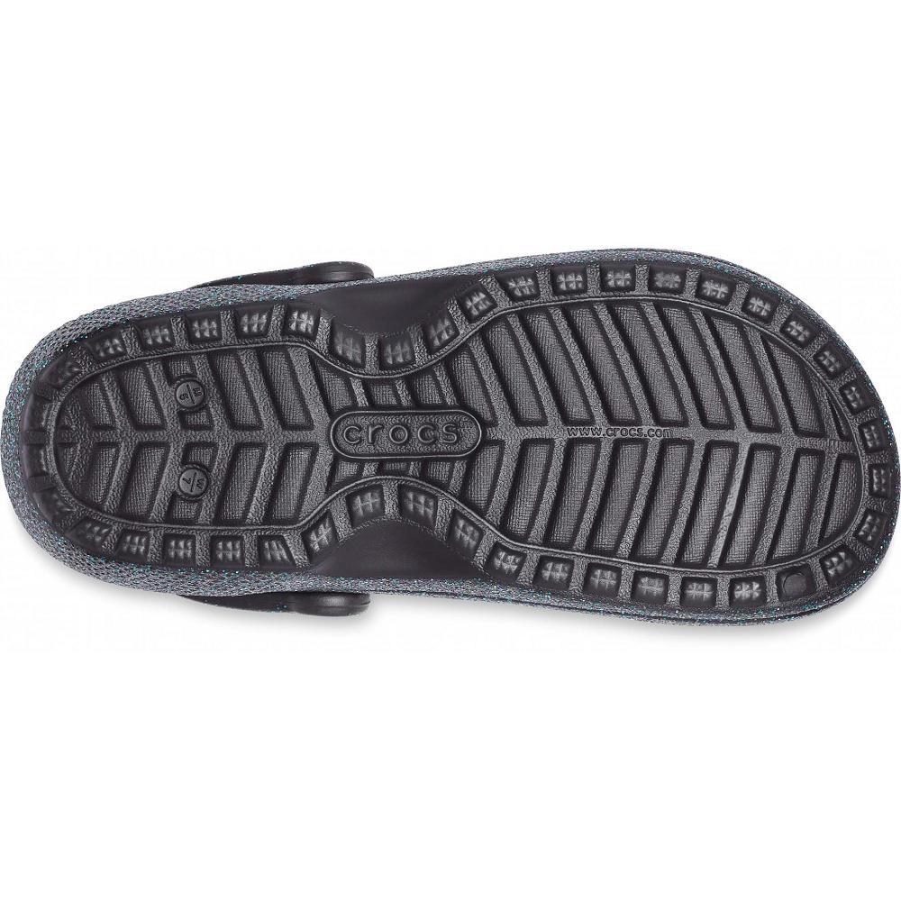 Crocs Classic Glitter Lined Zeytin Yeşili | EDMFTQ145
