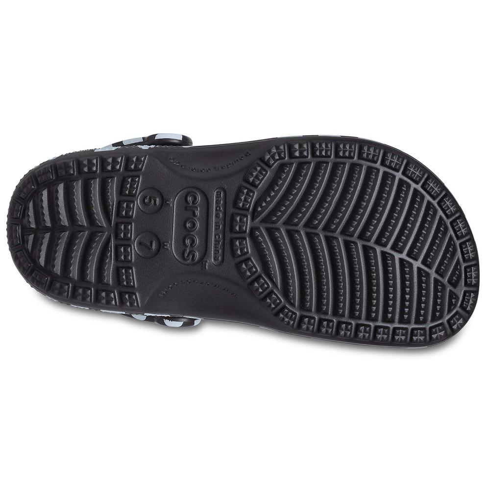 Crocs Classic Heart Print Siyah Beyaz | ARQMJF146