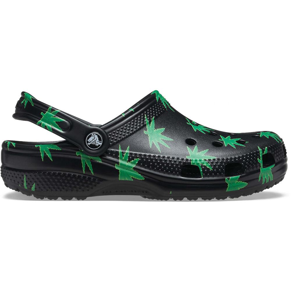 Crocs Classic Hemp Leaf Siyah | ZLPHSG394