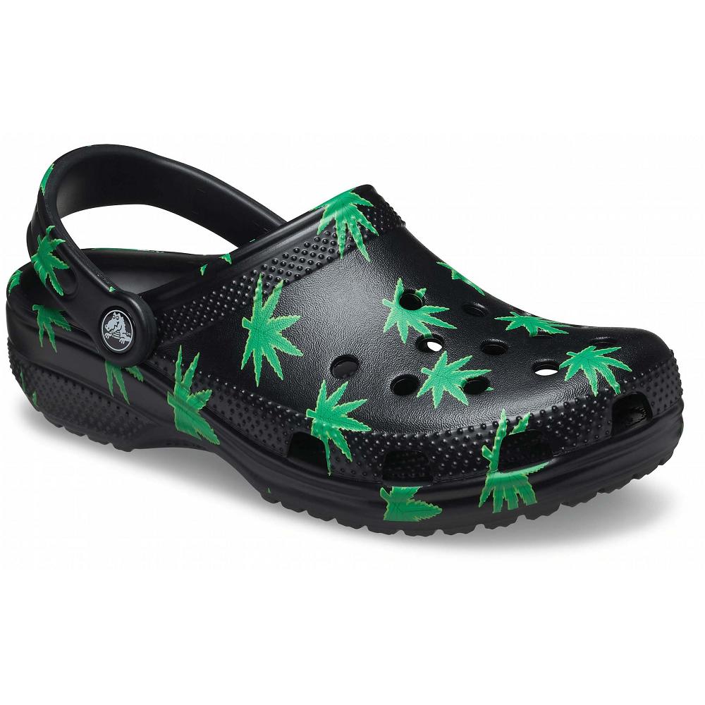 Crocs Classic Hemp Leaf Siyah | ZLPHSG394