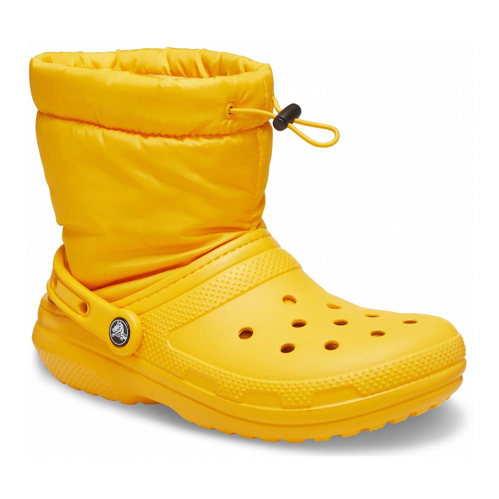 Crocs Classic Lined Neo Puff Sarı | XBVPEZ917