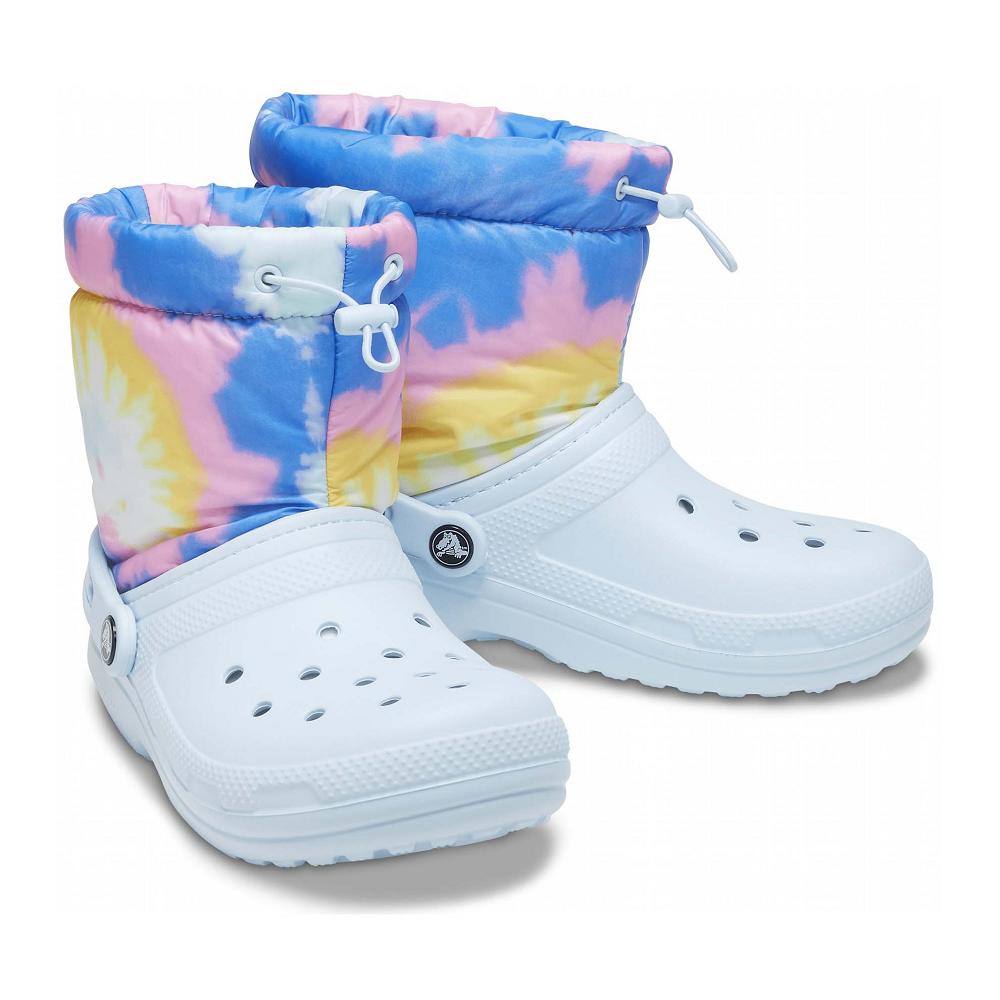 Crocs Classic Lined Neo Puff Tie Dye Beyaz | HODQRA948