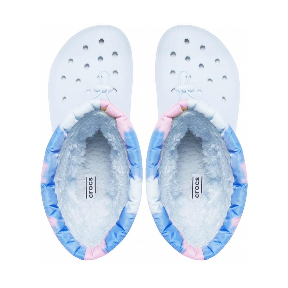 Crocs Classic Lined Neo Puff Tie Dye Beyaz | HODQRA948