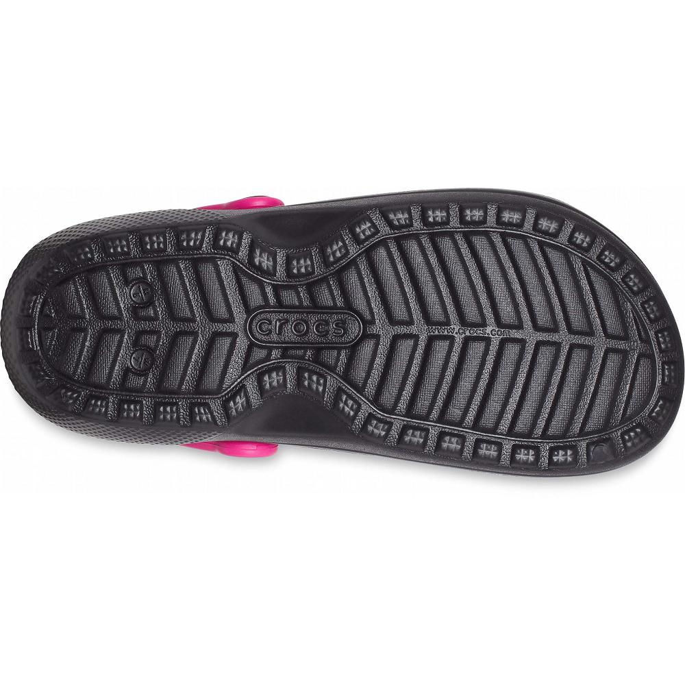 Crocs Classic Lined Pop Strap Siyah | WKLYPR236