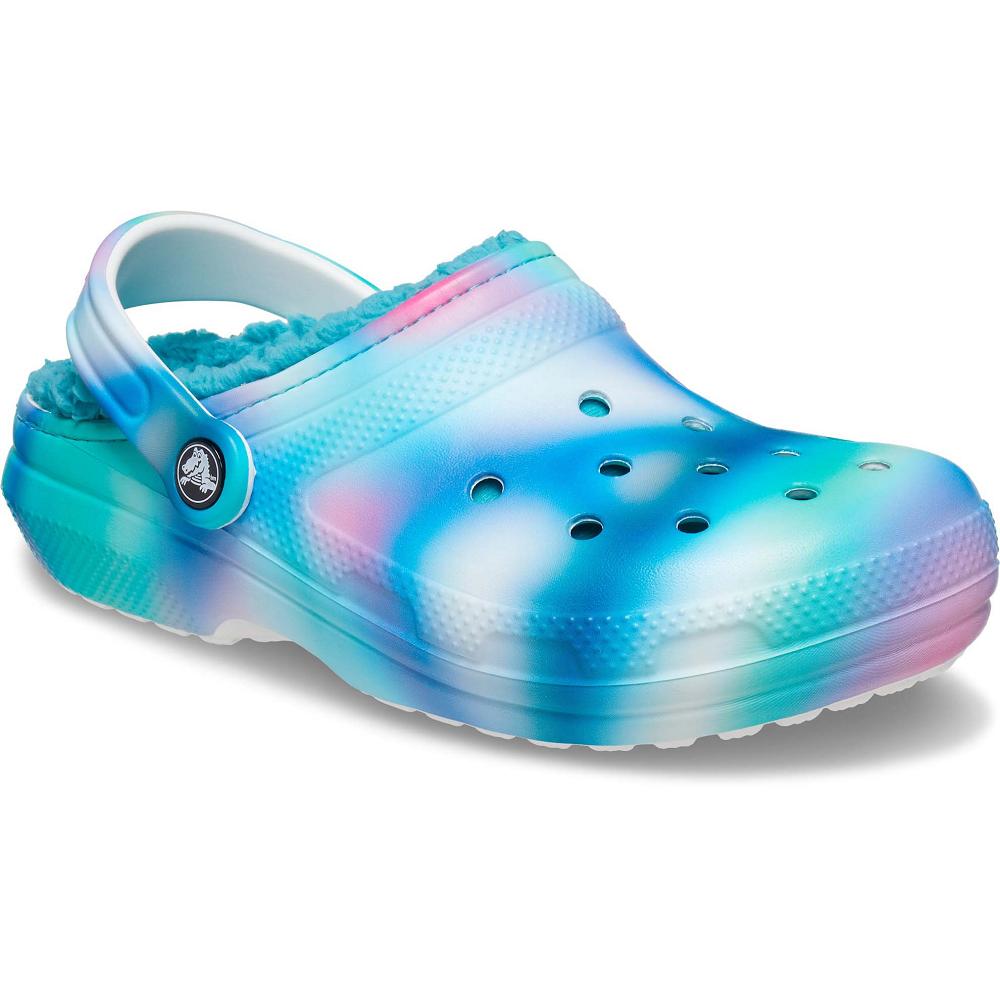 Crocs Classic Lined Solarized Turkuaz Renkli | NSQFKW801