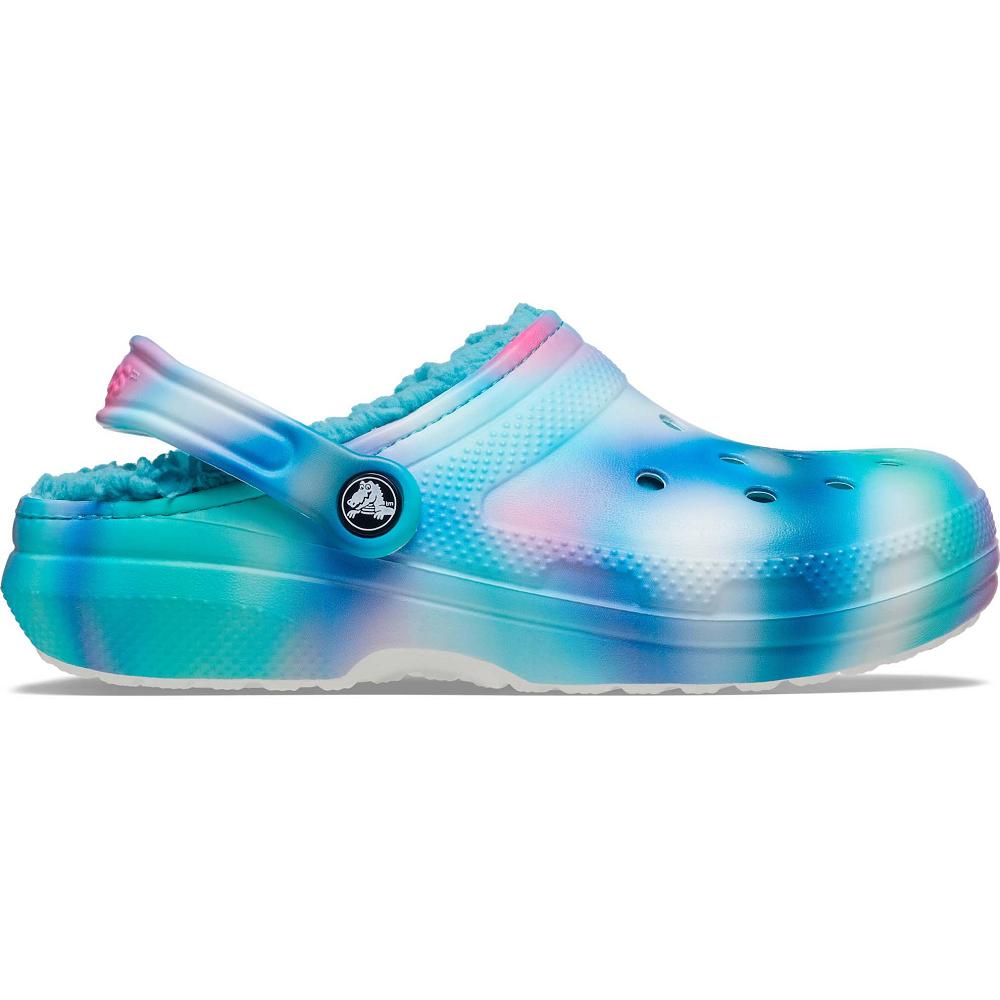 Crocs Classic Lined Solarized Turkuaz Renkli | WEDVNS382