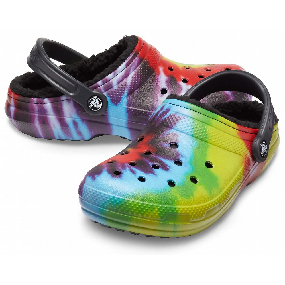 Crocs Classic Lined TieTürkiye -Dye Siyah Renkli | VOKLIX081