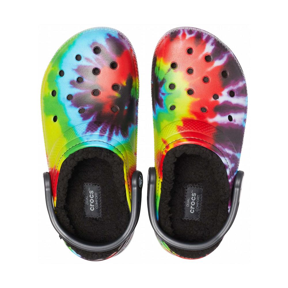 Crocs Classic Lined TieTürkiye -Dye Siyah Renkli | VOKLIX081
