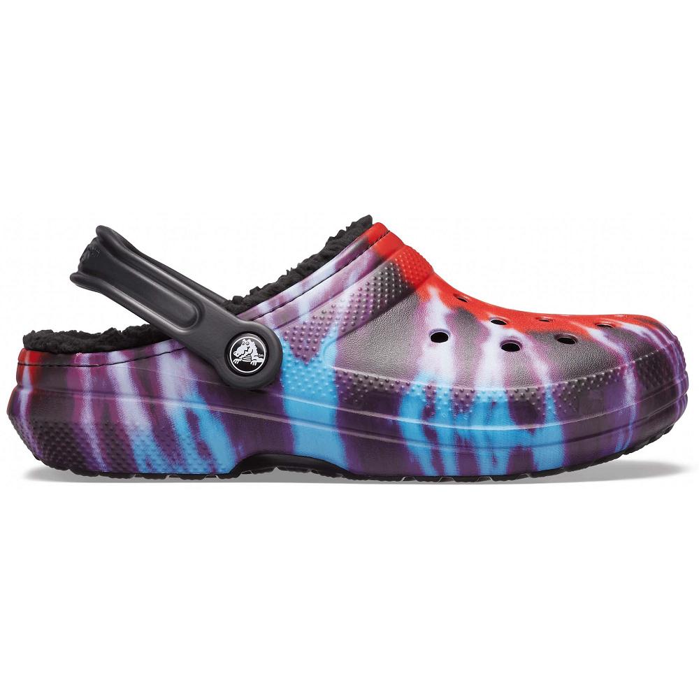 Crocs Classic Lined TieTürkiye -Dye Siyah Renkli | VOKLIX081