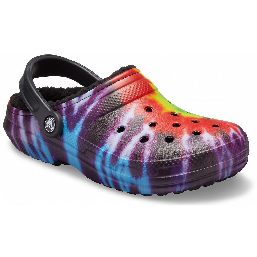 Crocs Classic Lined TieTürkiye -Dye Siyah Renkli | VOKLIX081