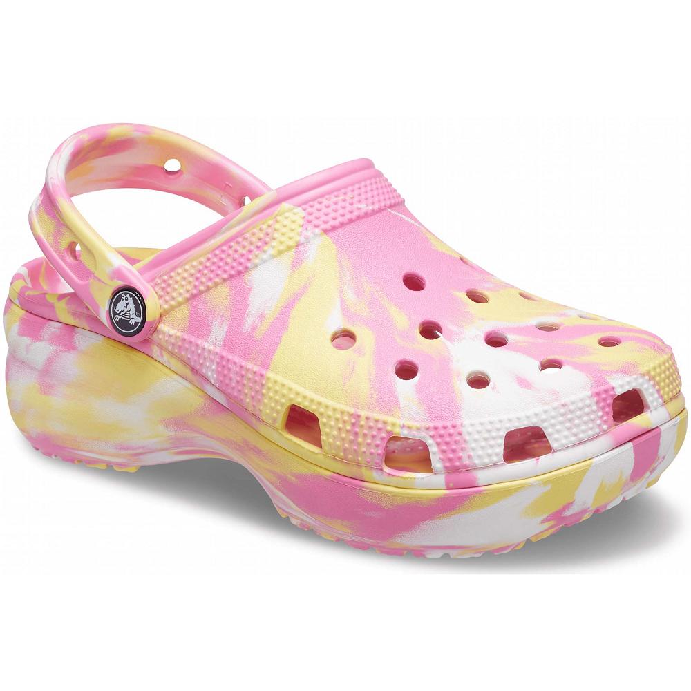 Crocs Classic Marbled Pembe Renkli | CEQYSJ624