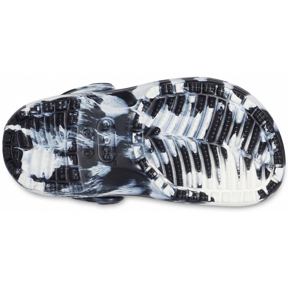 Crocs Classic Marbled Siyah Beyaz | GUBCAF705