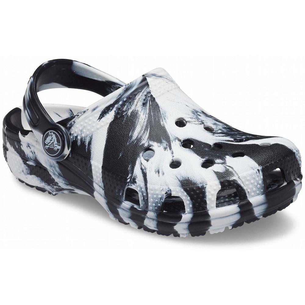 Crocs Classic Marbled Siyah | YNWHCU654