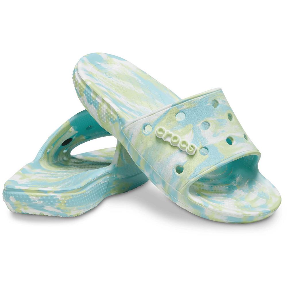 Crocs Classic Marbled Turkuaz | TBUVHE351