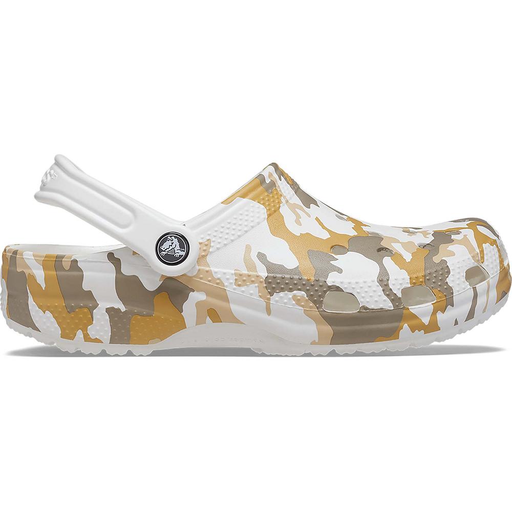 Crocs Classic Printed Beyaz Kahverengi | JSUHQG249