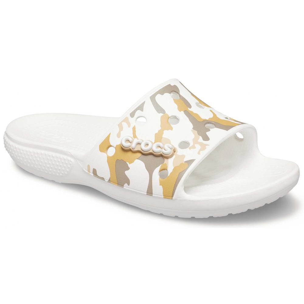 Crocs Classic Printed Beyaz | MRKLOH130
