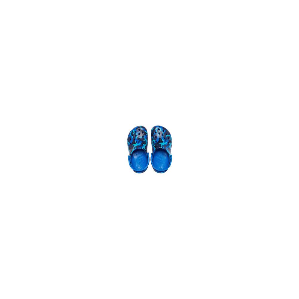 Crocs Classic Printed Mavi | ZHADGM659