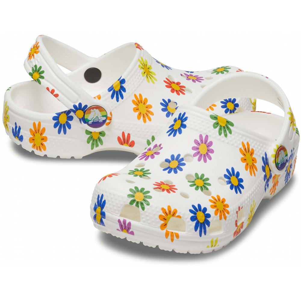 Crocs Classic Seasonal Print Beyaz Renkli | BMTFVK514