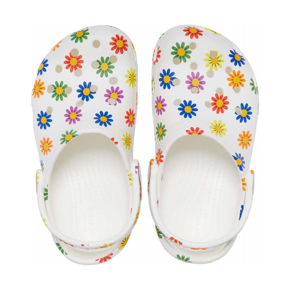 Crocs Classic Seasonal Print Beyaz Renkli | BMTFVK514