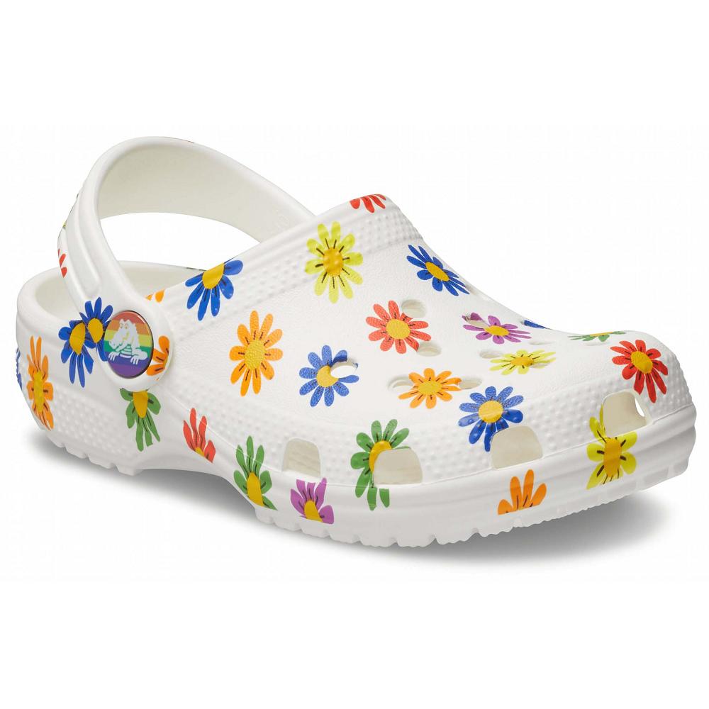 Crocs Classic Seasonal Print Beyaz Renkli | BMTFVK514