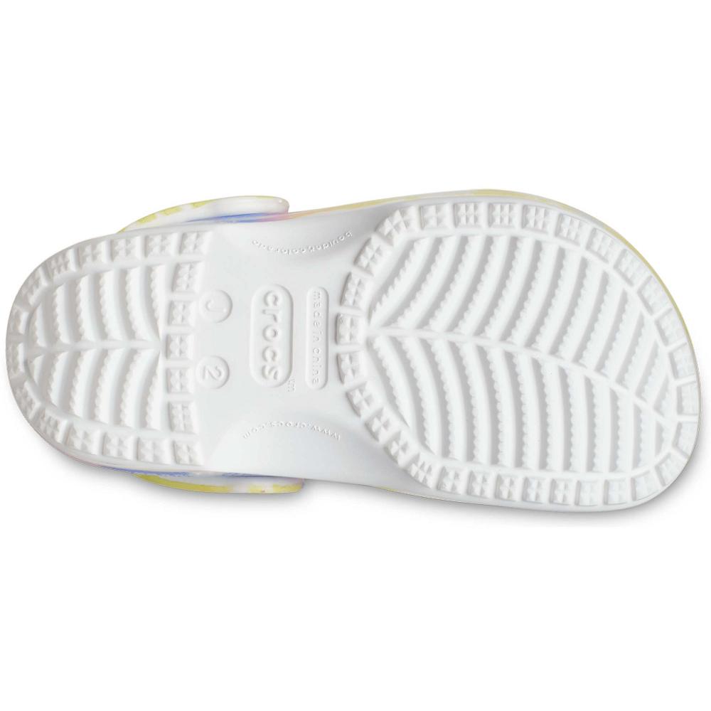 Crocs Classic TieTürkiye -Dye Graphic Beyaz Renkli | SQCKGU769