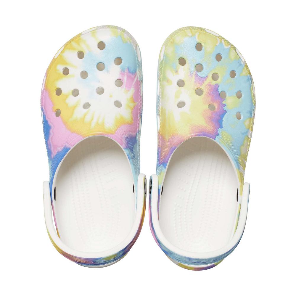 Crocs Classic TieTürkiye -Dye Graphic Beyaz Renkli | PHZLDY450