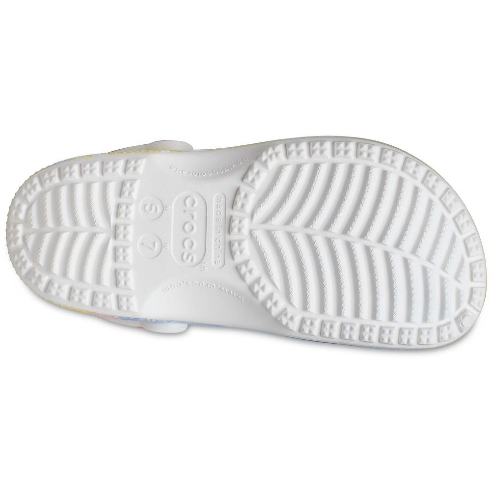 Crocs Classic TieTürkiye -Dye Graphic Beyaz Renkli | PHZLDY450