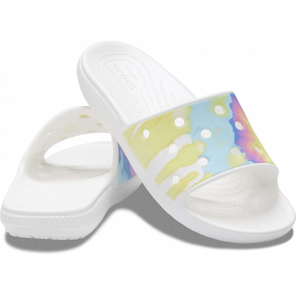 Crocs Classic TieTürkiye -Dye Graphic Beyaz | ZDRUIT127