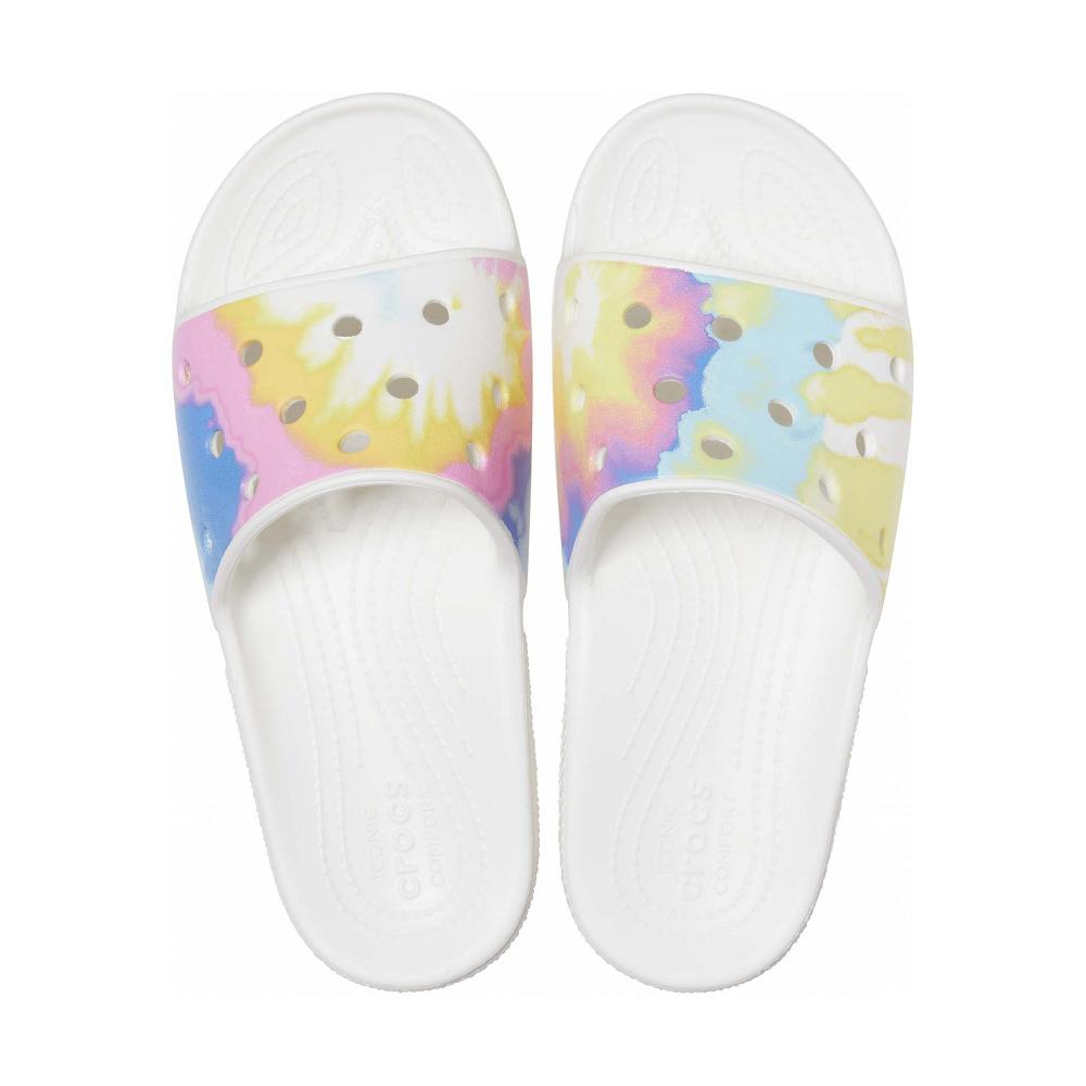 Crocs Classic TieTürkiye -Dye Graphic Beyaz | ZDRUIT127