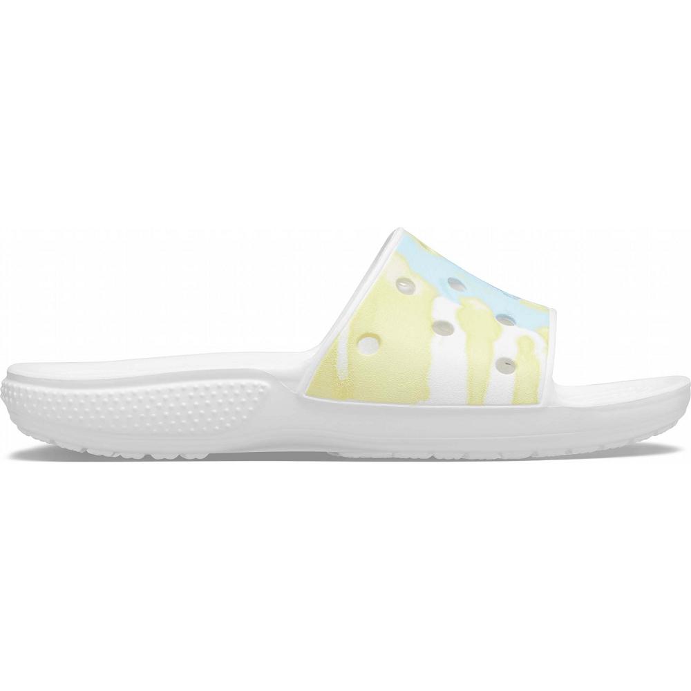 Crocs Classic TieTürkiye -Dye Graphic Beyaz | ZDRUIT127