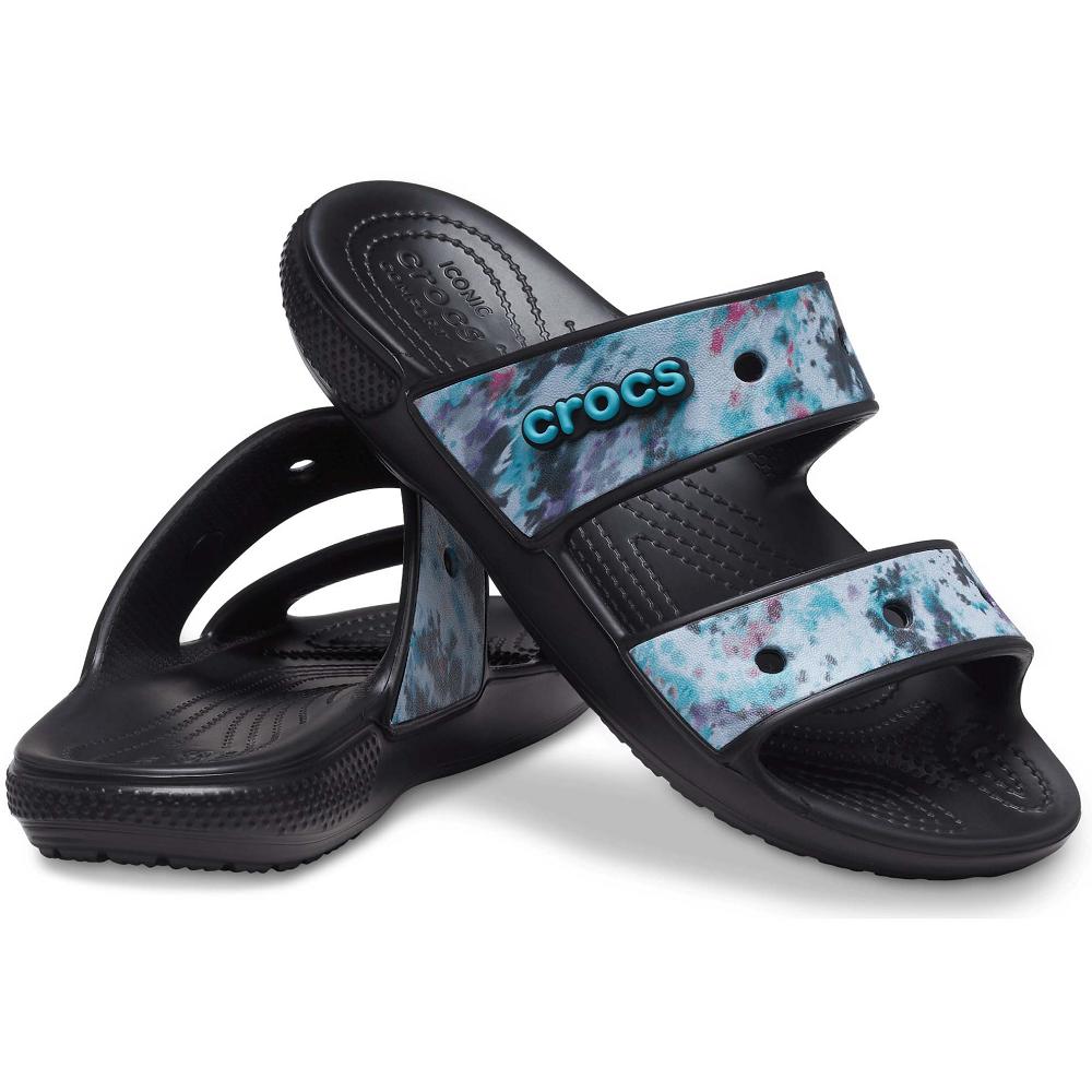 Crocs Classic TieTürkiye -Dye Graphic Siyah Renkli | PMWSCU357