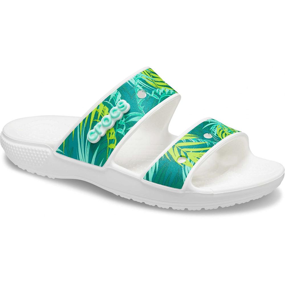 Crocs Classic Tropical Beyaz Renkli | EOLHIR798