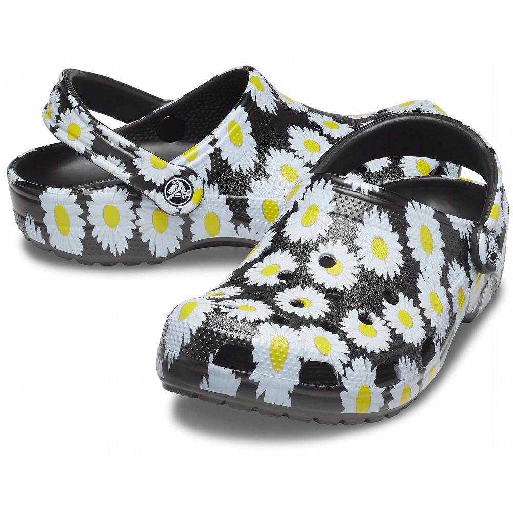 Crocs Classic Vacay Vibes Siyah Beyaz | AHJZGR503