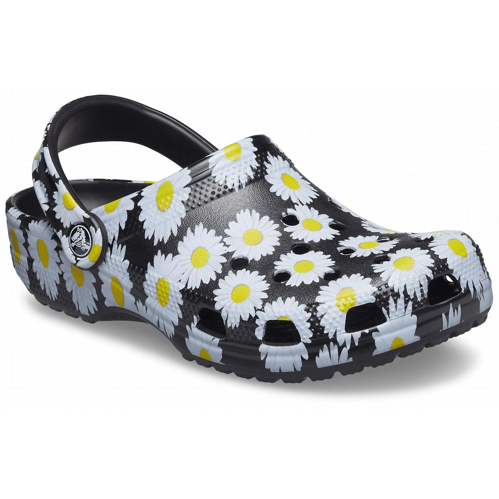 Crocs Classic Vacay Vibes Siyah Beyaz | PLMRWY814