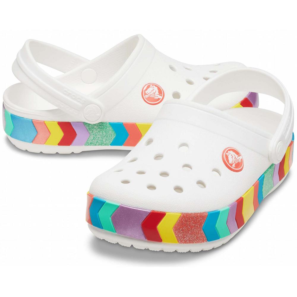 Crocs Crocband™ Chevron Beaded Beyaz | EXOQDK976