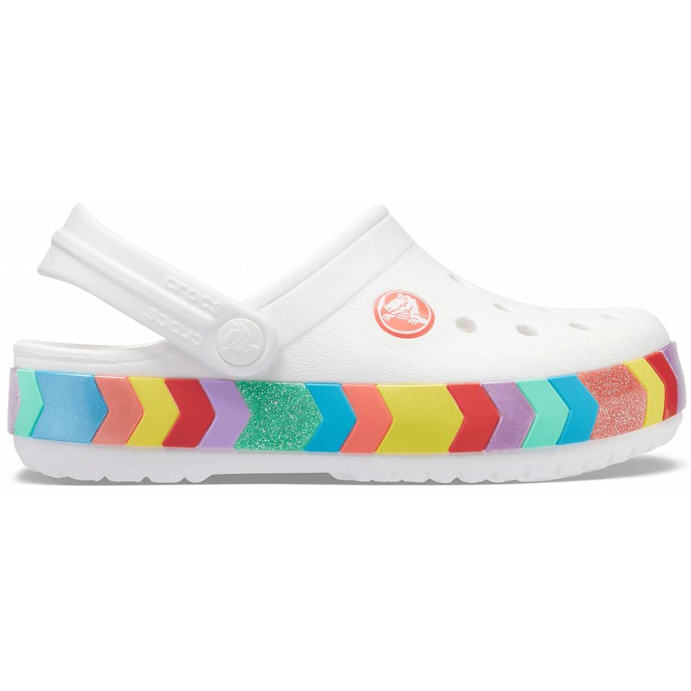 Crocs Crocband™ Chevron Beaded Beyaz | EXOQDK976
